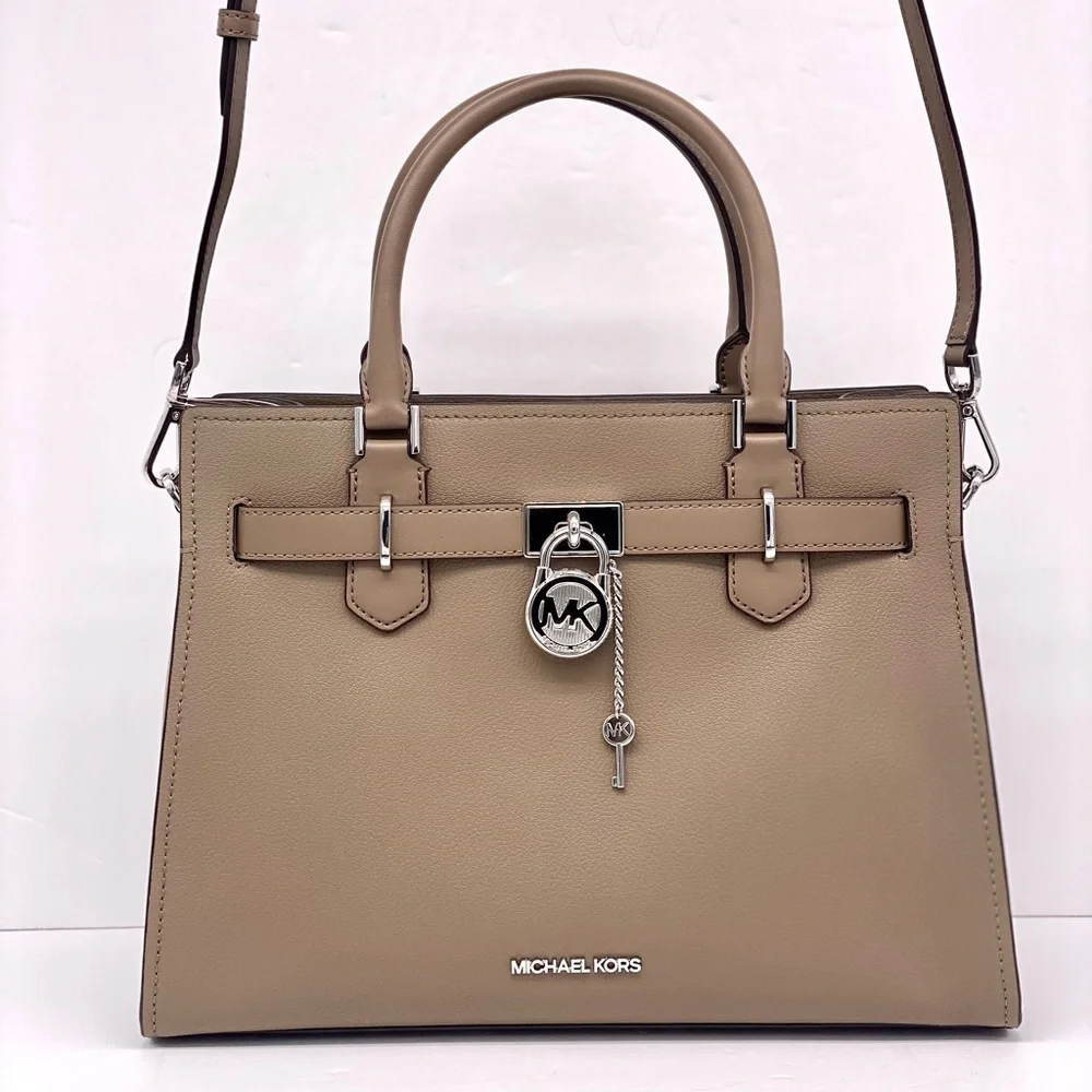 Michael Kors Hamilton Medium Satchel Crossbody Bag Dusk Color